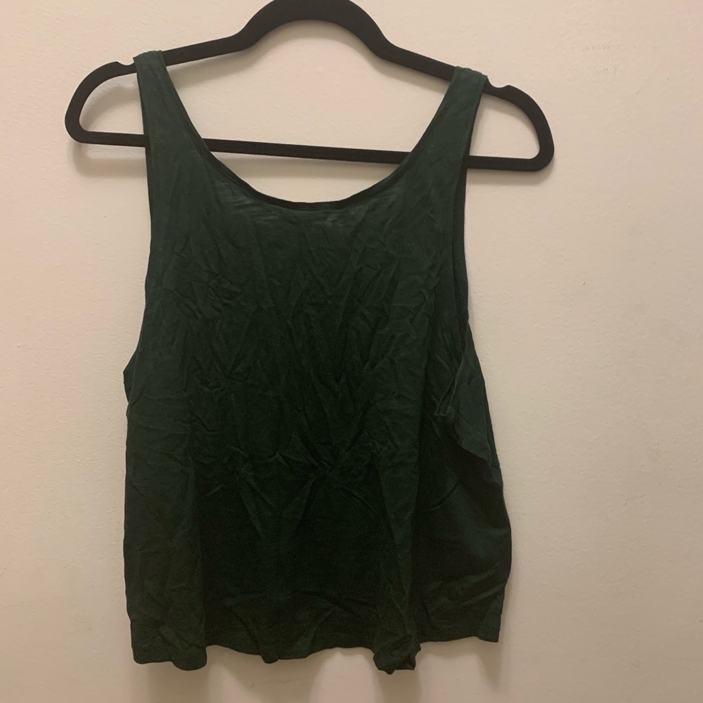H&M basic green tank - Picture 2 of 2